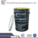 5 galonu tērauda sliedes ar vāku ķimikālijām, krāsai