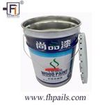 Tērauda pails ar vāku